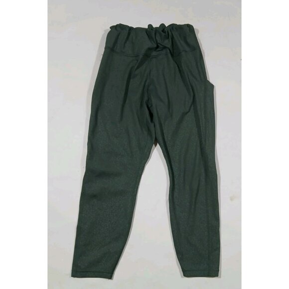 Athleta Ultimate Stash Pocket Embossed 7/8 Tights Size XL Green Run Gym - Picture 1 of 7